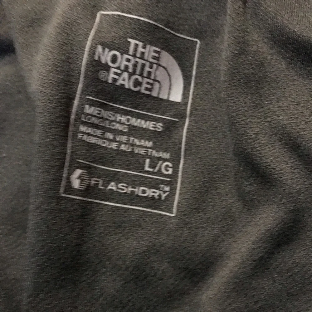 The North Face Black Athletic Shorts with Gray Panels